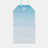 水彩可愛いサファリジャングル動物ありがとう ギフトタグ (裏面)