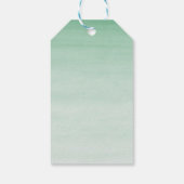 水彩可愛いサファリジャングル動物ありがとう ギフトタグ (裏面)