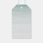 水彩可愛いサファリジャングル動物ありがとう ギフトタグ (裏面)