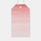 水彩可愛いサファリジャングル動物ありがとう ギフトタグ (裏面)