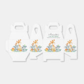 水彩可愛いサファリジャングル動物誕生日 フェイバーボックス (折り畳みなし)