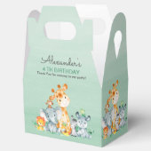 水彩可愛いサファリジャングル動物誕生日 フェイバーボックス (オープン)