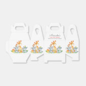 水彩可愛いサファリジャングル動物誕生日 フェイバーボックス (折り畳みなし)