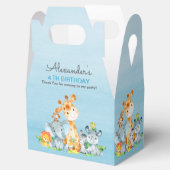 水彩可愛いサファリジャングル動物誕生日 フェイバーボックス (オープン)