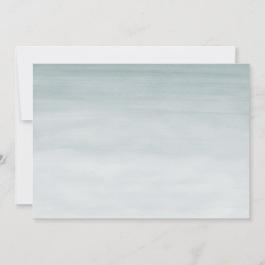 水彩可愛いサファリジャングル動物誕生日 招待状 (裏面)