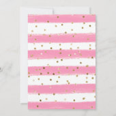 水彩可愛いジャングルエレファント子供の誕生日 招待状 (裏面)