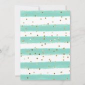 水彩可愛いジャングルヒッポベビーシャワー 招待状 (裏面)