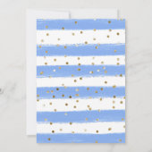 水彩可愛いジャングルヒッポ子供の誕生日 招待状 (裏面)