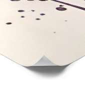 水彩可愛いダシュント犬 ポスター (角)