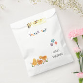水彩可愛いチキンベビーありがとう フェイバーバッグ (封をした状態)