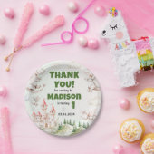 水彩可愛いドラゴン誕生日紙プレート ペーパープレート (パーティー)