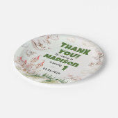 水彩可愛いドラゴン誕生日紙プレート ペーパープレート (アングル)