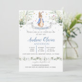 水彩可愛いピーターうさぎ男の子 洗礼In 招待状 (スタンド正面)