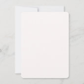 水彩可愛いフローラメドウブライダルシャワー 招待状 (裏面)