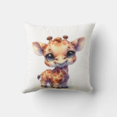 水彩可愛いベビーキリン クッション (裏面)