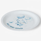 水彩可愛いベビー象紙プレート ペーパープレート (アングル)