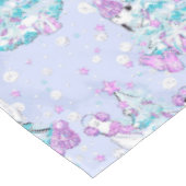 水彩可愛いホッキョクグマとペンギンのクリスマス テーブルクロス (アングル)