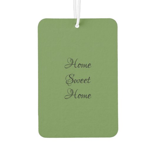 水彩可愛いホームスイートホームアート カーエアーフレッシュナー (裏面)