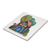 水彩可愛いホームスイートホームアート タイル (側面)