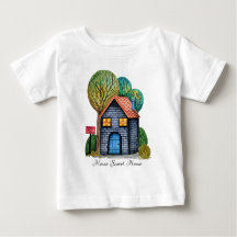 水彩可愛いホームスイートホームアート