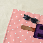 水彩可愛いポピュシクルアイスクリーム ビーチタオル (インサイチュ)