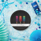 水彩可愛いポピュシクルアイスクリーム ペーパープレート (パーティー)