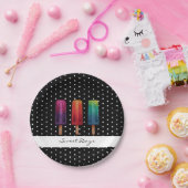 水彩可愛いポピュシクルアイスクリーム ペーパープレート (パーティー)