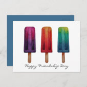水彩可愛いポピュシクルアイスクリーム ポストカード (正面/裏面)