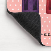 水彩可愛いポピュシクルアイスクリーム マウスパッド (コーナー)