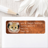 水彩可愛いマウス動物のアドレス ラベル (インサイチュ)