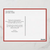 水彩可愛いマルチーズサンタメリークリスマス 箔シーズンポストカード (裏面)