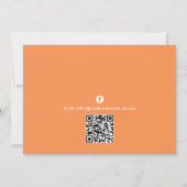 水彩可愛いマルティーニパーティーお洒落QRコード 招待状 (裏面)