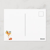 水彩可愛いメキシカンサボハッピーシンコデマヨ ポストカード (裏面)