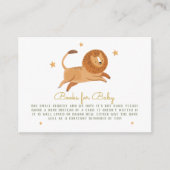 水彩可愛いライオンの本ベビーエンクロージャカード エンクロージャーカード (正面)