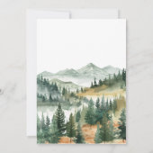 水彩可愛い動物モダンQRコード招待状 招待状 (裏面)