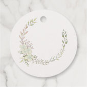 水彩可愛い天使ベビーバプテスマ フェイバータグ (裏面)