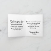 水彩可愛い山のハッピーバースデーカードパパ カード (内部)