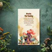 水彩可愛い恐竜のベビー エンクロージャーカード