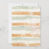 水彩可愛い恐竜の緑の男の子の赤ちゃんシャワー 招待状 (裏面)