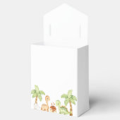 水彩可愛い恐竜の緑3歳の誕生日 フェイバーボックス (オープン)