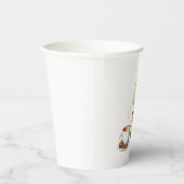 水彩可愛い恐竜Tレックス飲み紙カップ 紙コップ (右)