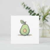 水彩可愛い梨 シーズンカード (スタンド正面)