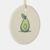 水彩可愛い梨 セラミックオーナメント (右)