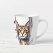 水彩可愛い美モダン猫コレクション カフェラテマグ (右)