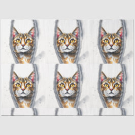 水彩可愛い美モダン猫コレクション 薄葉紙