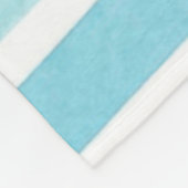 水彩可愛い象とストライプカスタム フリースブランケット (角)