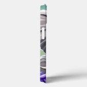 水彩可愛い象と紫の花 Case-Mate iPhoneケース (裏面 / 右)