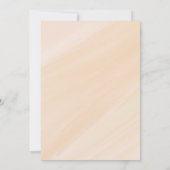 水彩可愛い象のフローラ女の子ベビーシャワー 招待状 (裏面)