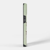 水彩可愛い黒熊アニマルアート iPhoneケース (右側面)