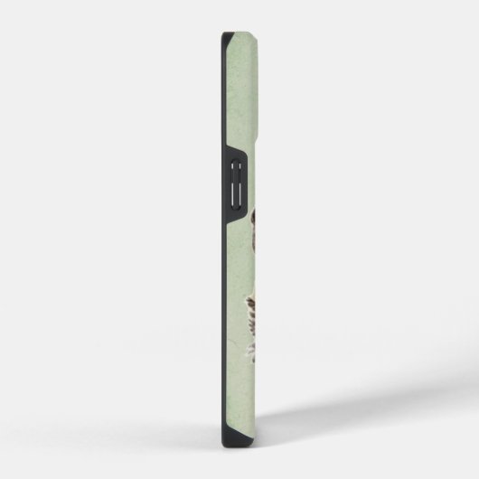 水彩可愛い黒熊アニマルアート iPhoneケース (右側面)